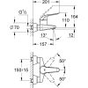 Zdjęcie GROHE Euroeco Special – 2-otworowa bateria umywalkowa Chrom 32776000