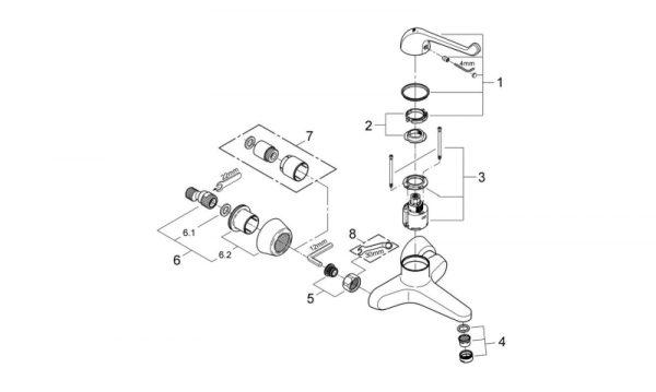 Zdjęcie GROHE Euroeco Special – jednouchwytowa bateria umywalkowa Chrom 32795000