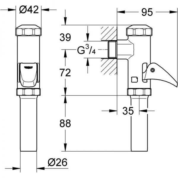 Zdjęcie GROHE – automat spłukujący do WC 37141000