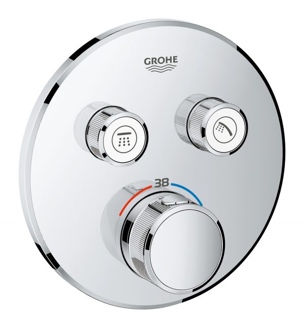 Zdjęcie GROHE Grohtherm SmartControl – podtynkowa bateria termostatyczna do obsługi dwóch wyjść wody 29119000