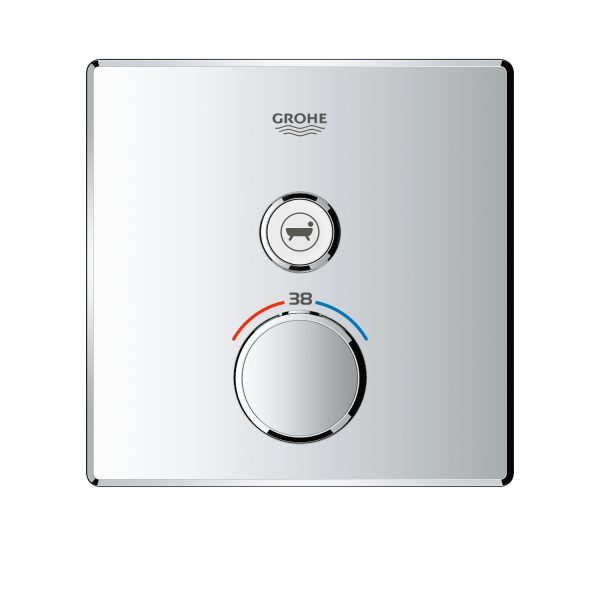 Zdjęcie GROHE Grohtherm SmartControl – podtynkowa bateria termostatyczna do obsługi jednego wyjścia wody 29123000