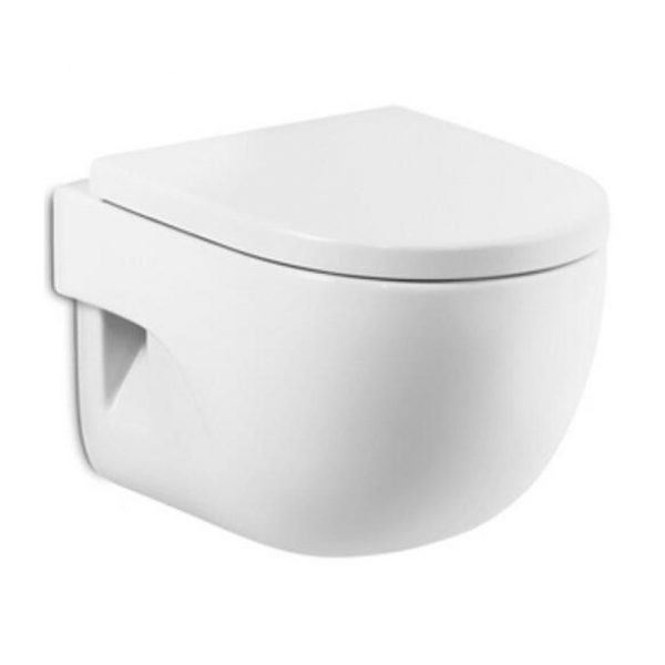 Zdjęcie Miska WC Roca Meridian podwieszana Compacto + deska WC wolnoopadająca A346248000+A8012B2002
