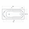 Zdjęcie Wanna prostokątna Besco Bona 160 160x70cm WAB-160-PK