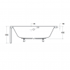 Zdjęcie Wanna narożna asymetryczna Besco Infinity 150 Prawa 150x90cm WAI-150-NP