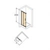 Zdjęcie Drzwi suwane 2-częściowe Huppe Classics 2 EasyEntry na wymiar (1/2) Prawe C25280.087.322 Anti-plaque
