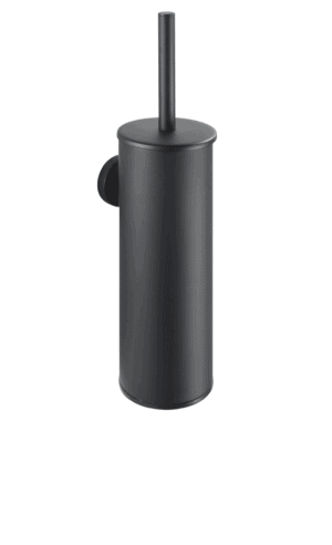Szczotka WC wysoka wisząca Stella Classic metalowy pojemnik, wkład z tworzywa czarny mat 07.435-B