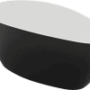 Zdjęcie Wanna wolnostojąca Rita czarno-biała 157×70 cm