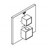 Zdjęcie GROHE Grohtherm Cube – bateria termostatyczna do obsługi jednego wyjścia wody 24153000