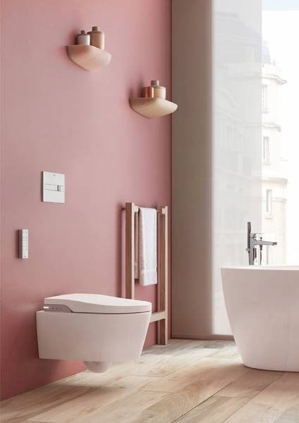 Zdjęcie PROMOCJA! Stelaż za 1zł Toaleta myjąca podwieszana Roca Inspira Rimless zasilanie 230V A803060001 + Stelaż Duplo One Smart 119×47,5 cm A890078020