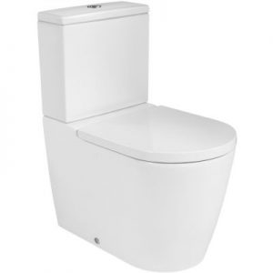 Miska WC o/podwójny do kompaktu Roca Inspira 37.5x64.5 cm Rimless Round A342526000