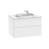 Zdjęcie Zestaw łazienkowy Unik z 2 szufladami Roca Beyond  80×52,5 cm (szafka + umywalka), Biały połysk A851357806