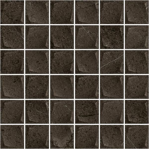 Zdjęcie Paradyż Minimal Stone Nero Mozaika Prasowana K.4,8 x 4,8  29,8 x 29,8 cm