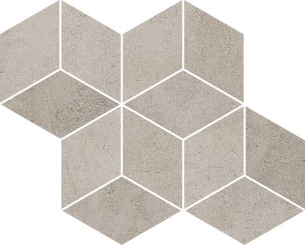 Zdjęcie Paradyż Pure City Grys Mozaika Prasowana Romb Hexagon 20,4 x 23,8 cm