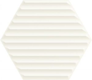 Paradyż Woodskin Bianco Heksagon Struktura B Ściana  19,8 x 17,1 cm