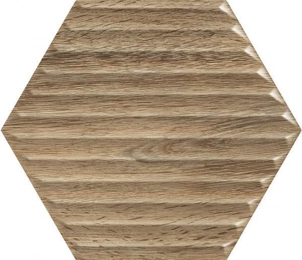 Zdjęcie Paradyż Woodskin Wood Heksagon Struktura B Ściana  19,8 x 17,1 cm