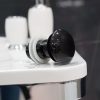 Zdjęcie Korek ceramiczny Aquahome Click-Clack do umywalki z przelewem okrągły czarny TB1064-B