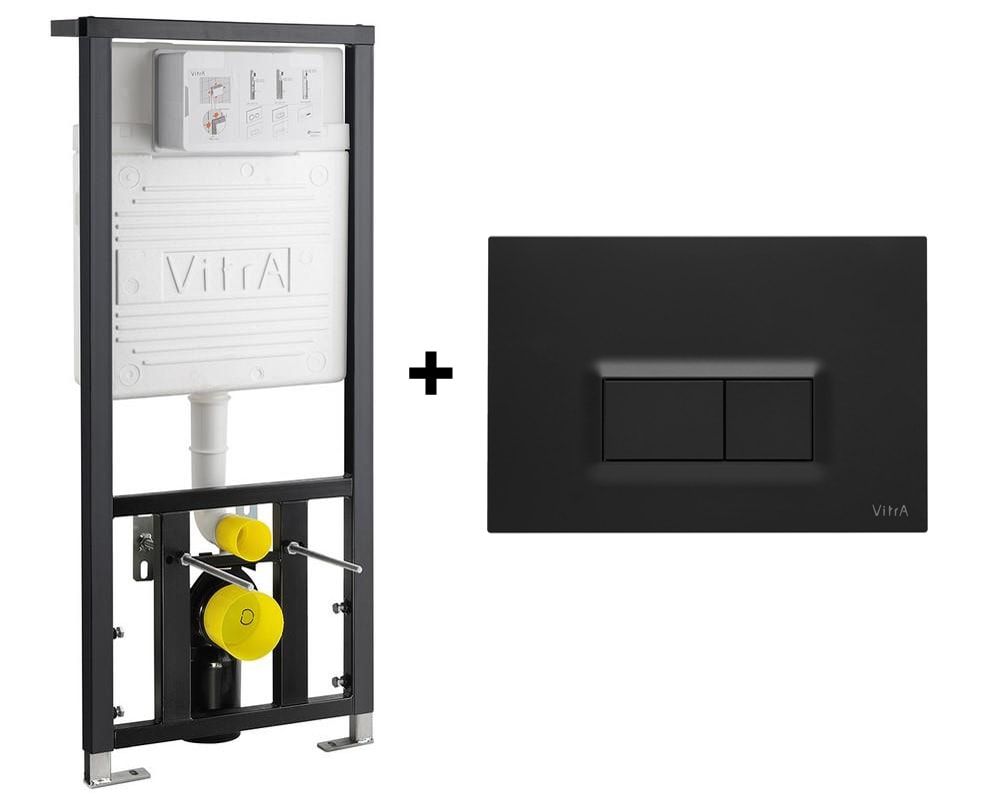 Stelaż podtynkowy Vitra + przycisk Czarny Mat 742-5800-01+740-0611  ^