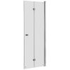 Zdjęcie Drzwi składane do wnęki prysznicowej MaxiClean, profile aluminiowe chromowane Roca Capital 195×90 cm AM4509012M