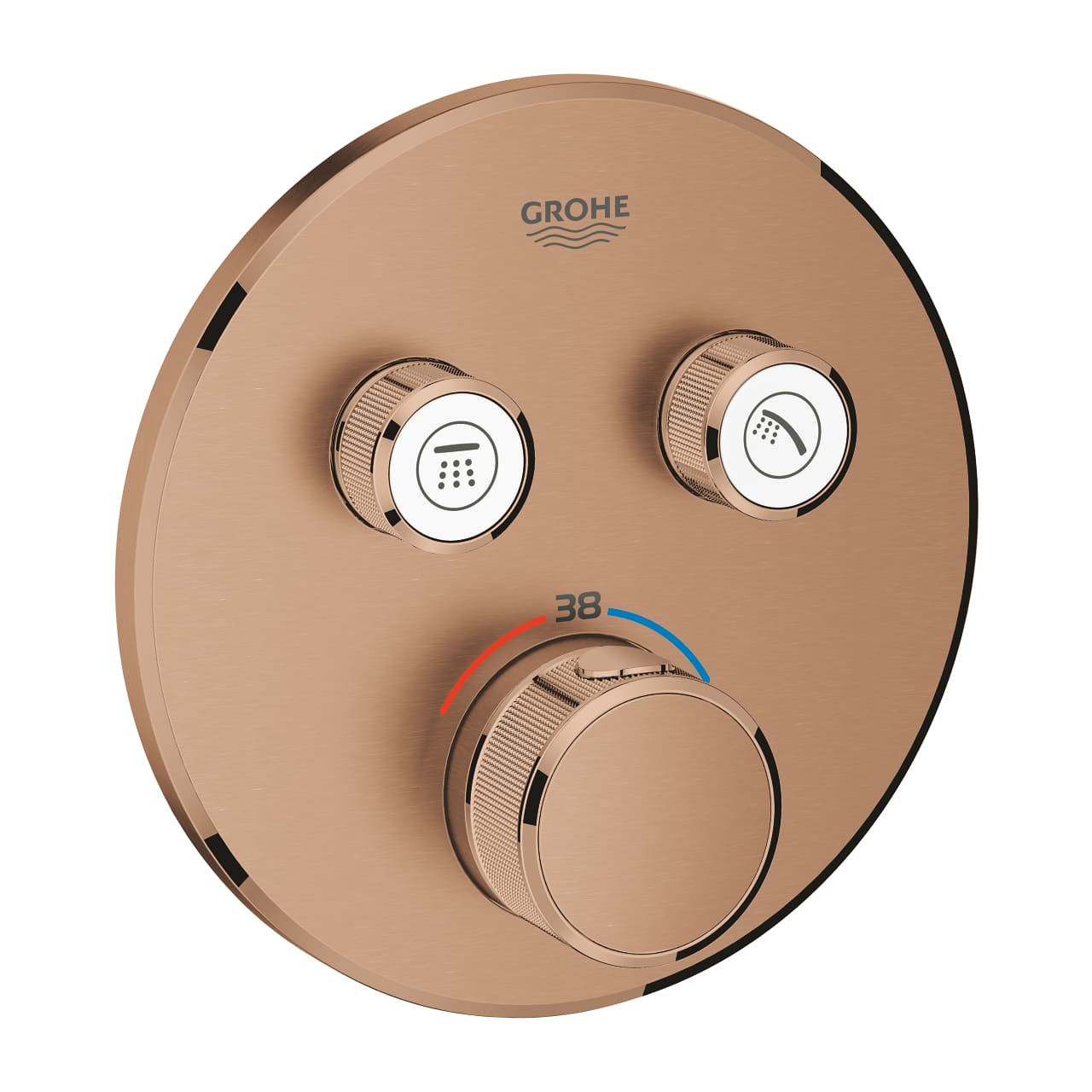 GROHE Grohtherm SmartControl - podtynkowa bateria termostatyczna do obsługi dwóch wyjść wody brushed warm sunset 29119DL0