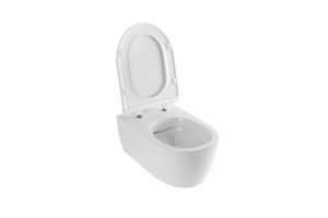 Miska WC wisząca bez kołnierza z deską wolnoopadającą biała Excellent Doto Pure 54,5x36 cm biały CEEX.1404.545.WH