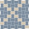 Zdjęcie Mozaika prasowana Paradyż Modernizm Blue K.3,6×4,4 MIx 30,86×30,86 cm