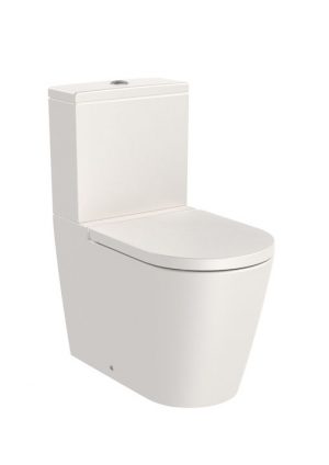 Miska WC do kompaktu Rimless Roca Inspira Round 37,5x64,5 cm beżowy A342526650