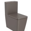Zdjęcie Miska WC do kompaktu Rimless o/podwójny Roca Inspira Square 37,5×64,5 cm cafe A342536660