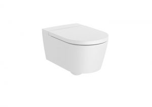 Miska WC wisząca Roca Inspira Round Rimless 37x56 cm biały matowy A346527620