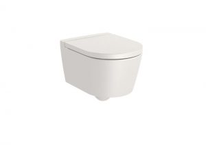 Miska WC wisząca Roca Inspira Round Rimless Compacto 37x48 cm beżowy A346528650