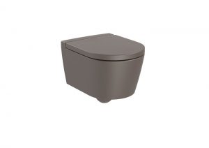 Miska WC wisząca Roca Inspira Round Rimless Compacto 37x48 cm cafe A346528660