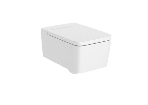 Zdjęcie Miska WC wisząca Roca Inspira Square Rimless 37×56 cm biały matowy A346537620