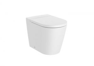 Miska WC stojąca Roca Round Rimless 37x56 cm biały mat A347526620