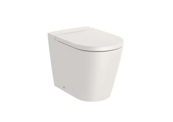 Zdjęcie Miska WC stojąca Roca Round Rimless 37×56 cm beżowy A347526650