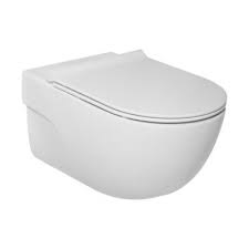 Deska WC slim wolnoopadająca Roca Meridian A801C4200U +  Miska WC podwieszana Rimless biały A34624L000