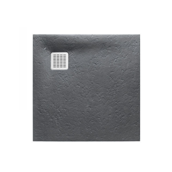 Zdjęcie Brodzik kompozytowy kwadratowy Roca Terran STONEX® 1000×1000 mm szary łupek AP1033E83E801200
