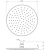 Zdjęcie Deante Cascada Titanium Deszczownica okrągła 25 cm titanium NAC_D00K