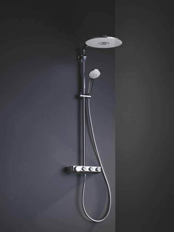 Zdjęcie Grohe Euphoria SmartControl 310 Duo – system prysznicowy z termostatem do montażu ściennego moon white 26507LS0