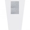 Zdjęcie Umywalka wolnostojąca srebrna Besco Vera Glam 40x50x85 cm srebrny UMD-V-WOS