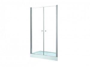 Drzwi prysznicowe przejrzyste szkło Besco Sinco Due 90x195 cm DSD-90