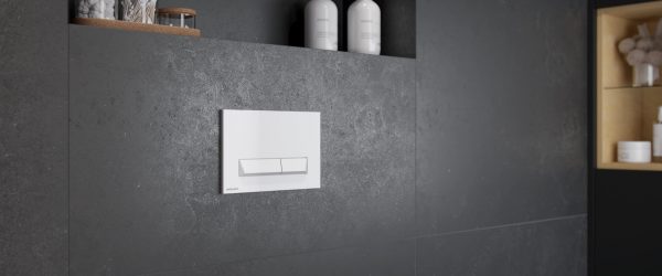 Zdjęcie Przycisk spłukujący do WC Excellent Platto biały INEX.PL230.150.WH