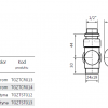Zdjęcie Zawór termostatyczny Terma 50 mm prosty lewy, satyna TGZTST012 (V37500RDX)