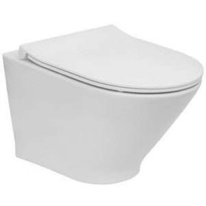 Miska WC podwieszana Rimless Round Compacto Roca Gap 35,5x48 cm biały A3460NB000