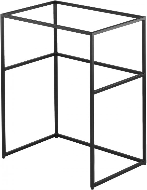 Zdjęcie Zestaw Deante Correo – Konsola łazienkowa stojąca 60x40x77 cm czarny CKC_N60A + Umywalka stawiana na blacie 60×40 cm antracyt grafitowy CQR_TU6S