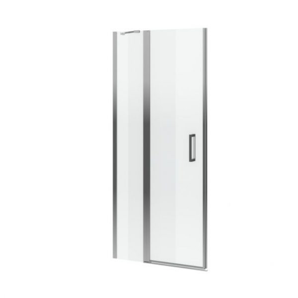 Zdjęcie Drzwi wnękowe wahadłowe pojedyncze ze ścianką stałą Excellent Mazo 80×195 cm KAEX.3025.1S.8000.LP+ KAEX.3025.1D.0538.LP