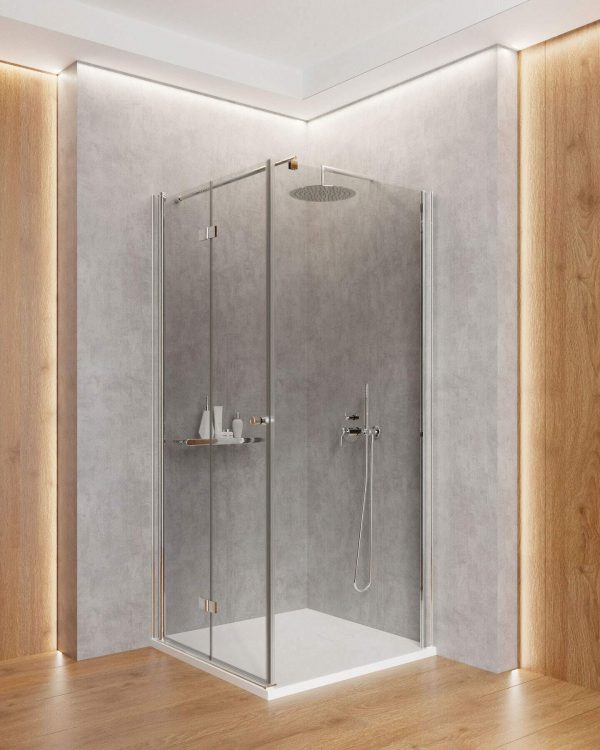 Zdjęcie Drzwi Prysznicowe Deante Kerria Plus 100 cm – składane z powłoką szkło totalwhite KTSX043P