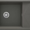 Zdjęcie Zlewozmywak granitowy Deante Magnetic antracyt 1 z ociekaczem 820X500X219, 3,5″ + osprzęt space saver ZRM_T113