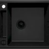 Zdjęcie Zlewozmywak granitowy Deante Magnetic nero granit 1 560X500X219, 3,5″ + osprzęt space saver NERO ZRM_N103