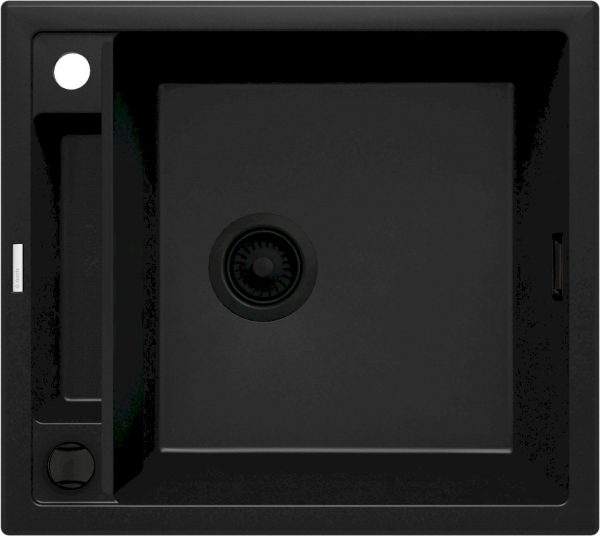 Zdjęcie Zlewozmywak granitowy Deante Magnetic nero granit 1 560X500X219, 3,5″ + osprzęt space saver NERO ZRM_N103