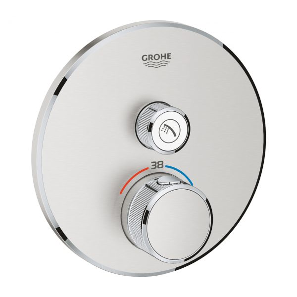Zdjęcie GROHE Grohtherm SmartControl – bateria termostatyczna do obsługi jednego wyjścia wody stal nierdzewna 29118DC0