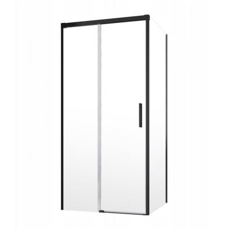 Zdjęcie Drzwi prysznicowe przesuwne Radaway Idea Black KDJ 100×200,5 cm prawe profile czarne szkło przezroczyste 387040-54-01R